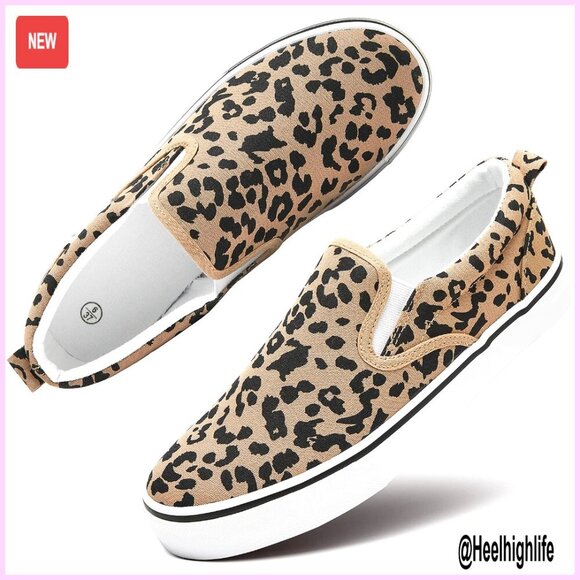 Shoes - Canvas Slip On Sneakers Loafers Casual Non Slip Retro Comfortable Walking Shoes